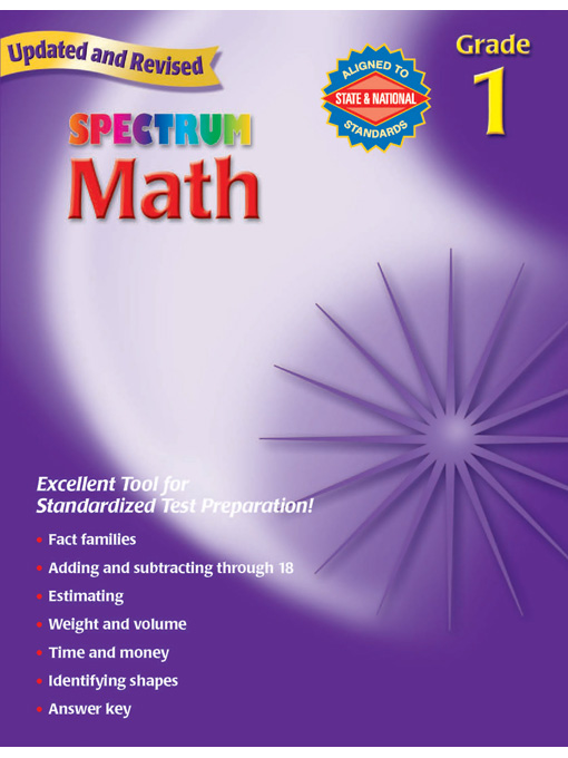 Title details for Spectrum Math, Grade 1 by School Specialty Publishing - Wait list